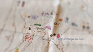 タイ地図刺繍 バンコク