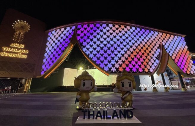 EXPO2020 Thailand Pavilion ライトアップ